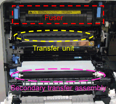 hp color laserjet mfp m476dn fuser