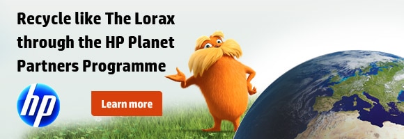 Recycle like The Lorax through the HP Planet Partners Programme
