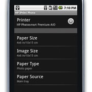 Specify desired printer, paper, image, and source settings, then press Return