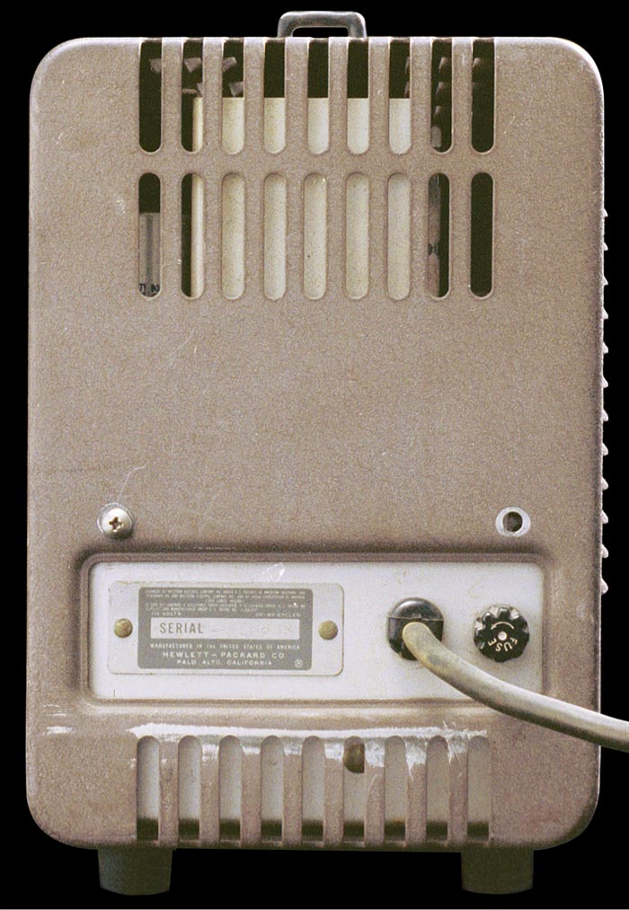 Model 200AB audio oscillator - back view.
