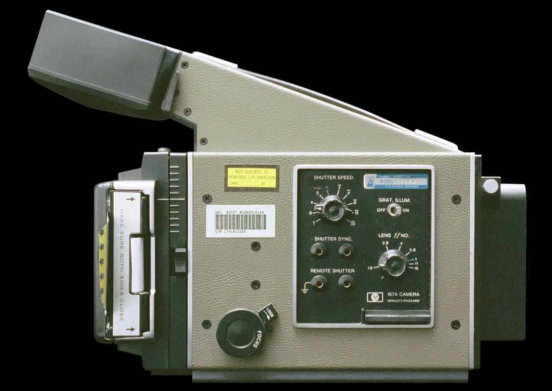 Hewlett-Packard 197A oscilloscope camera   - left side.