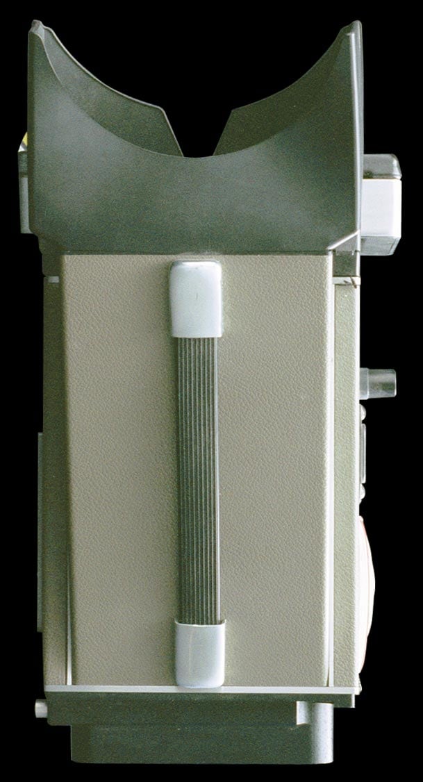 Hewlett-Packard 197A oscilloscope camera   - top view.