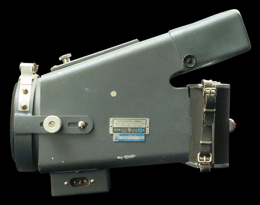 Hewlett-Packard 196B oscilloscope camera - right side.