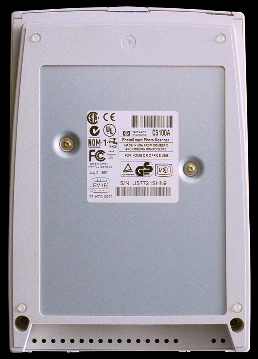 Hewlett-Packard PhotoSmart PC photography system: scanner - close up.