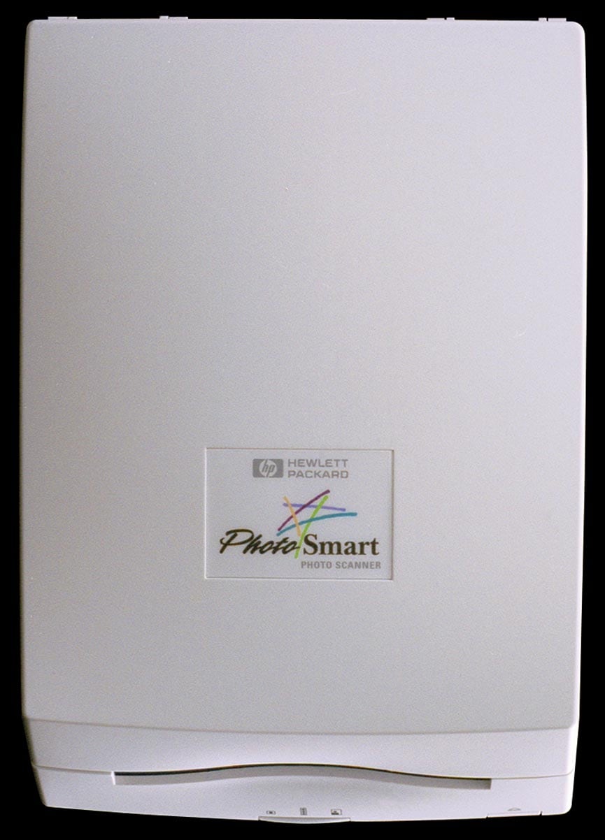 Hewlett-Packard PhotoSmart PC photography system: scanner - top view.