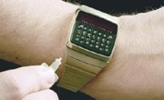 Click to go to larger photo of the Hewlett-Packard-01 wrist instrument.
