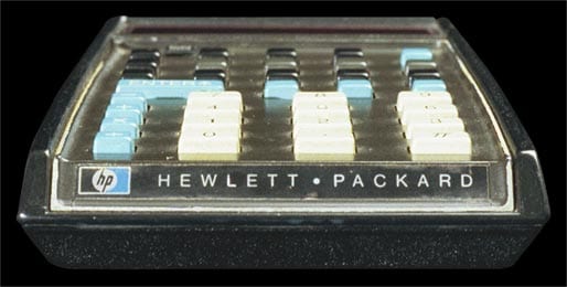 Hewlett-Packard-35 Scientific Calculator - front view.