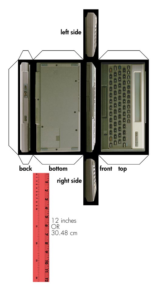 Hewlett-Packard-75C - six views.