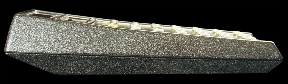 Hewlett-Packard-80 business pocket calculator - left side.