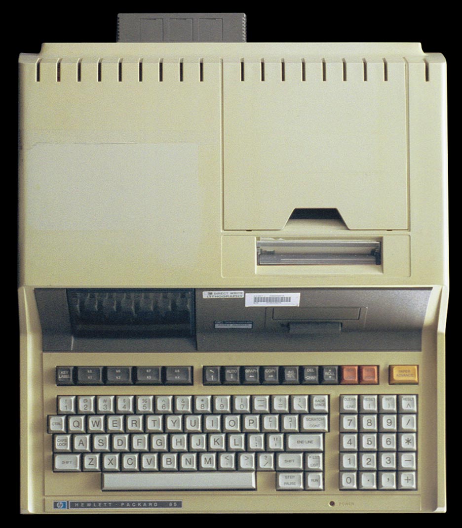 Hewlett-Packard-85 personal computer - top view.