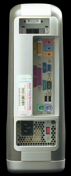 Hewlett-Packard pavilion 2000 (Japanese version): cpu - back view.