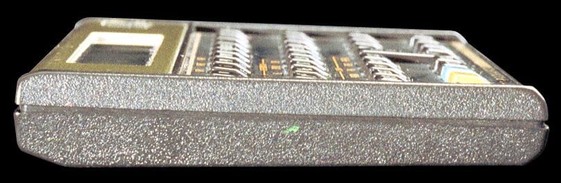 Hewlett-Packard-12C programmable financial calculator - left side.