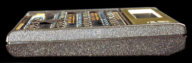 Hewlett-Packard-12C programmable financial calculator - right view.