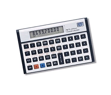 Calculadora financeira Hewlett Packard 12c Platinum