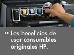 Los benficios de usar consumibles originales HP.