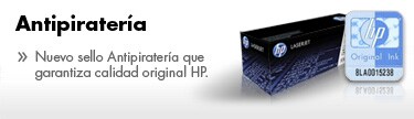 Antipiratería. Nuevo sello Antipiratería que garantiza calidad original HP.