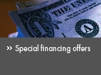 Special financing offers