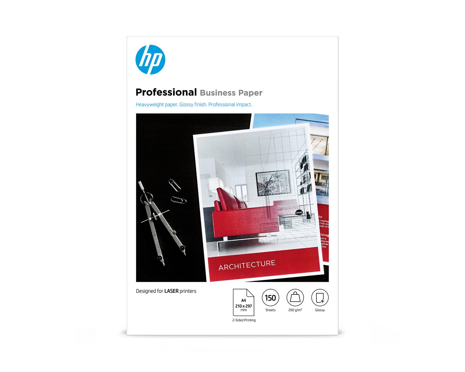 Papier HP Professional Business, brillant, 200 g/m2, A4 (210 x 297 mm), 150 feuilles | 7MV83A# | Other