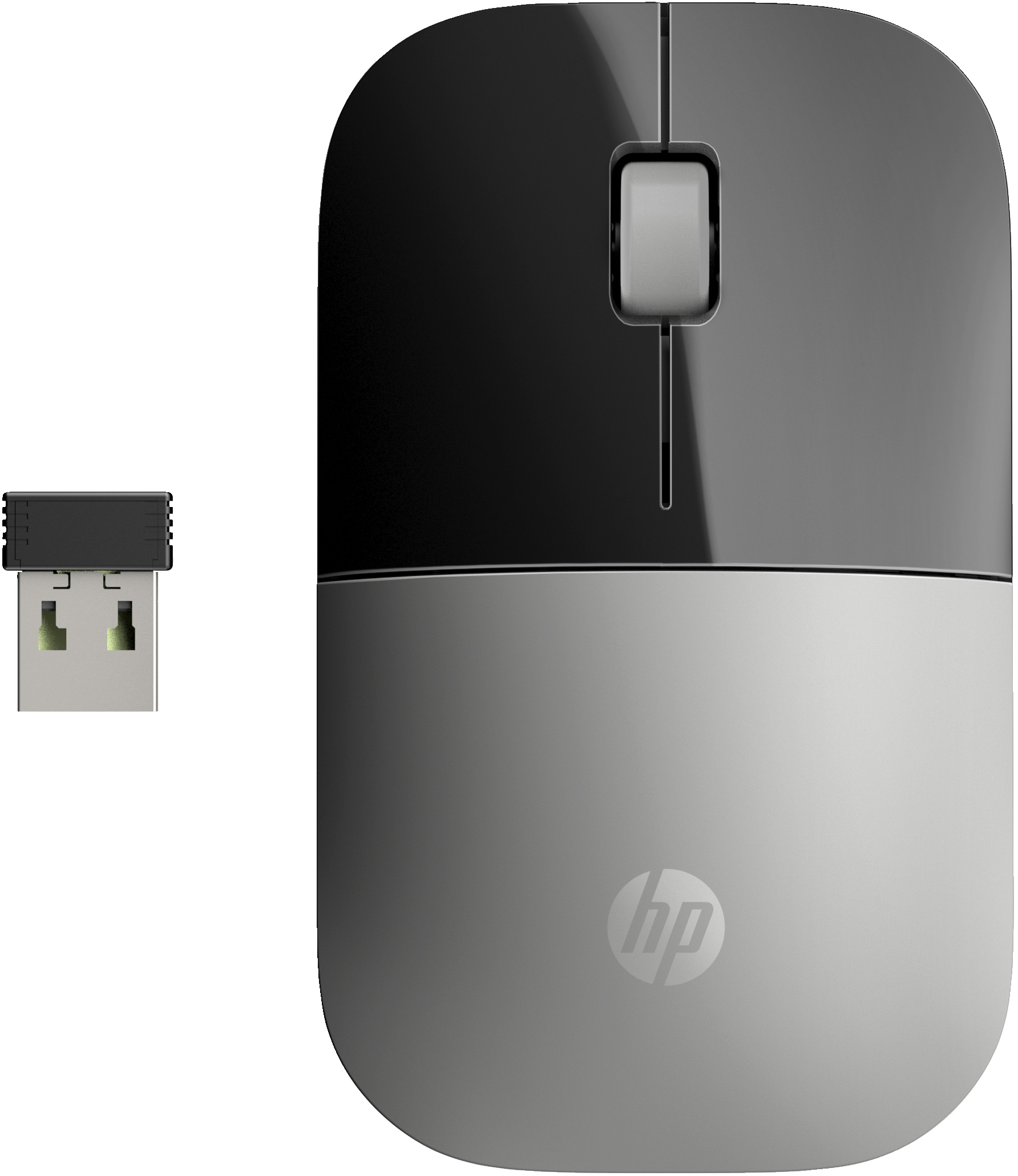 Souris sans fil HP Z3700 argent | X7Q44AA#ABB | Center facing