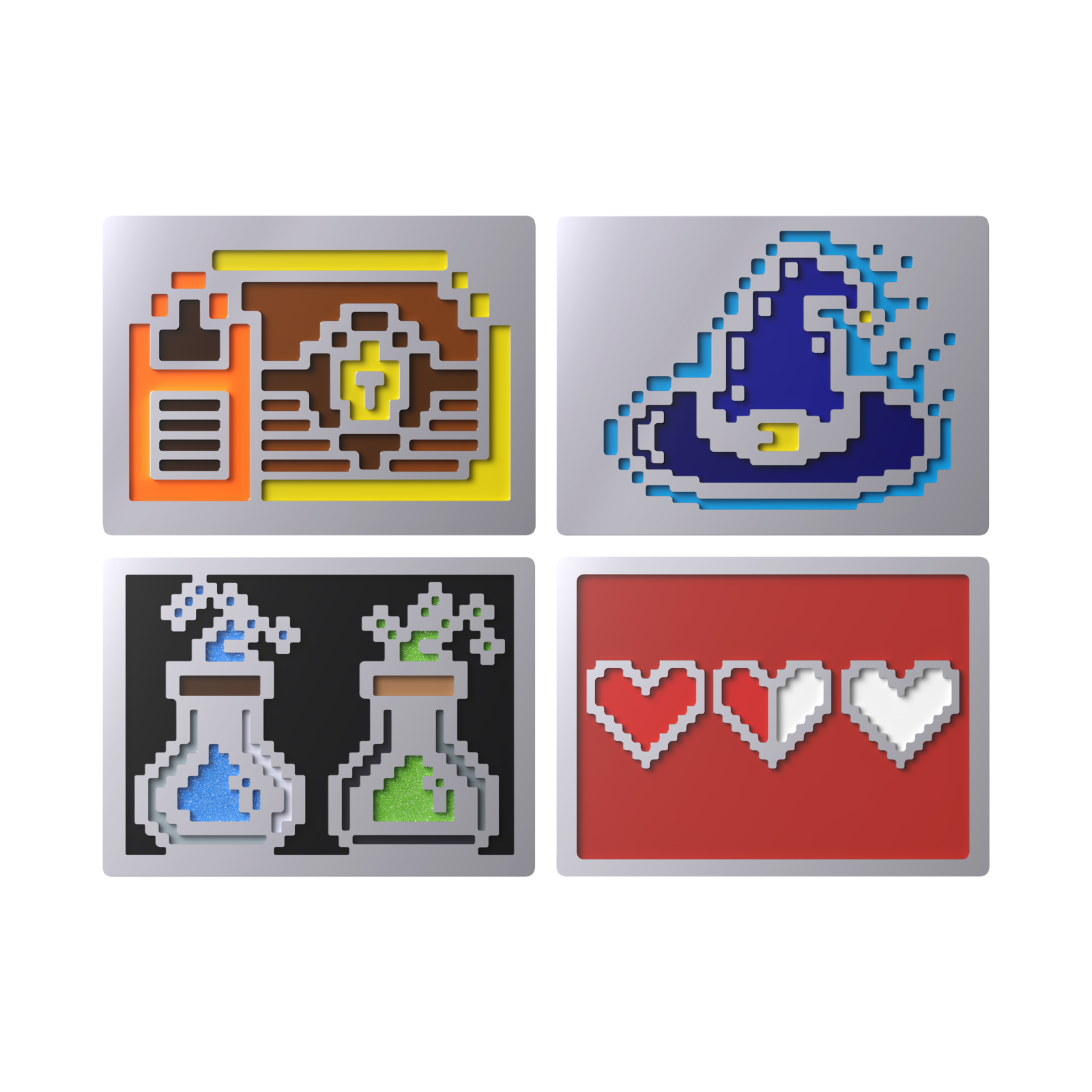 Lot de badges HyperX - Badges magnétiques 8 bits | 85U19AA#