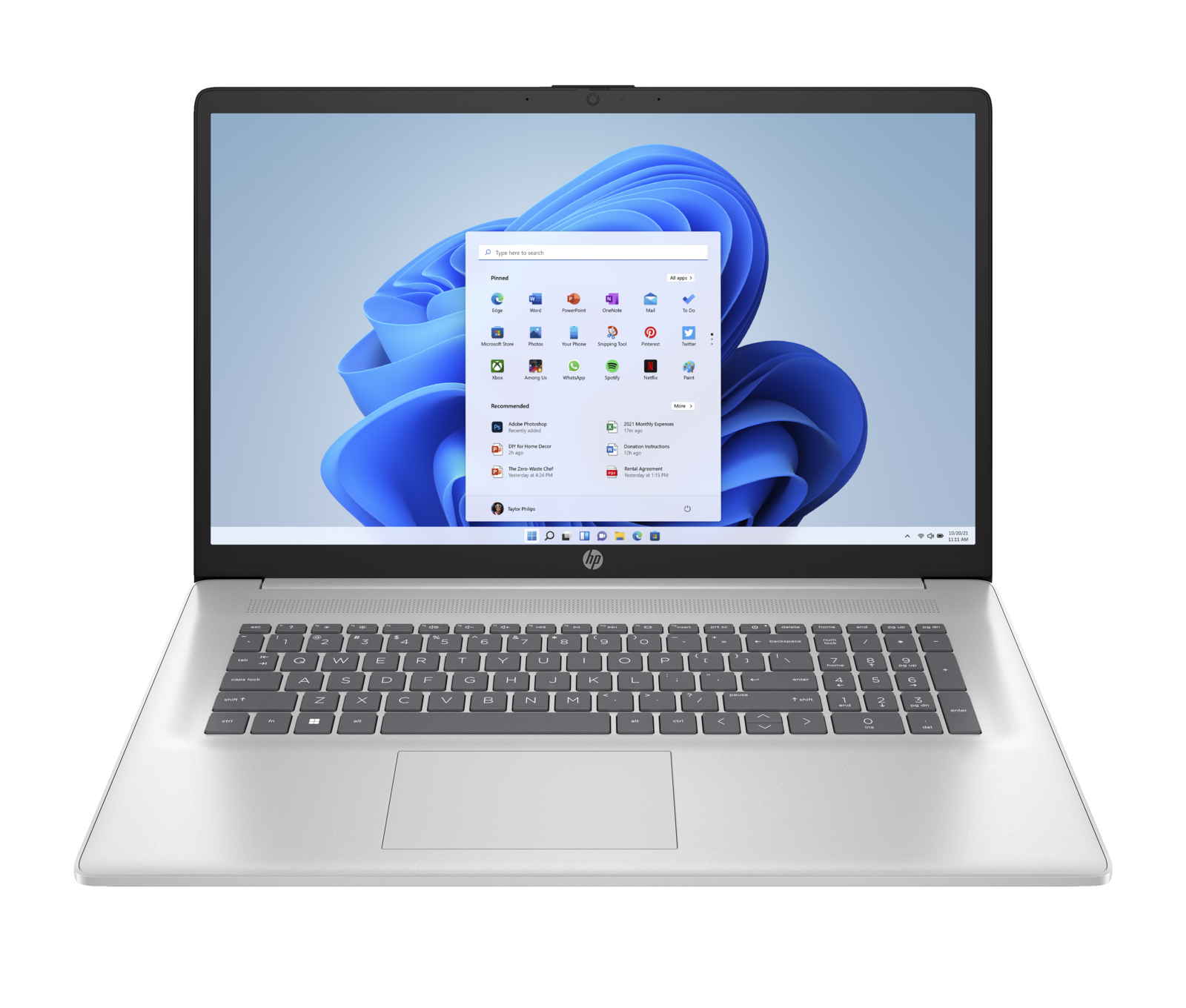 HP 17'' Laptop - 17-cp3017nb - Natural Silver - Azerty toetsenbord met verlichting  | BC5P8EA#UUG | Laptop