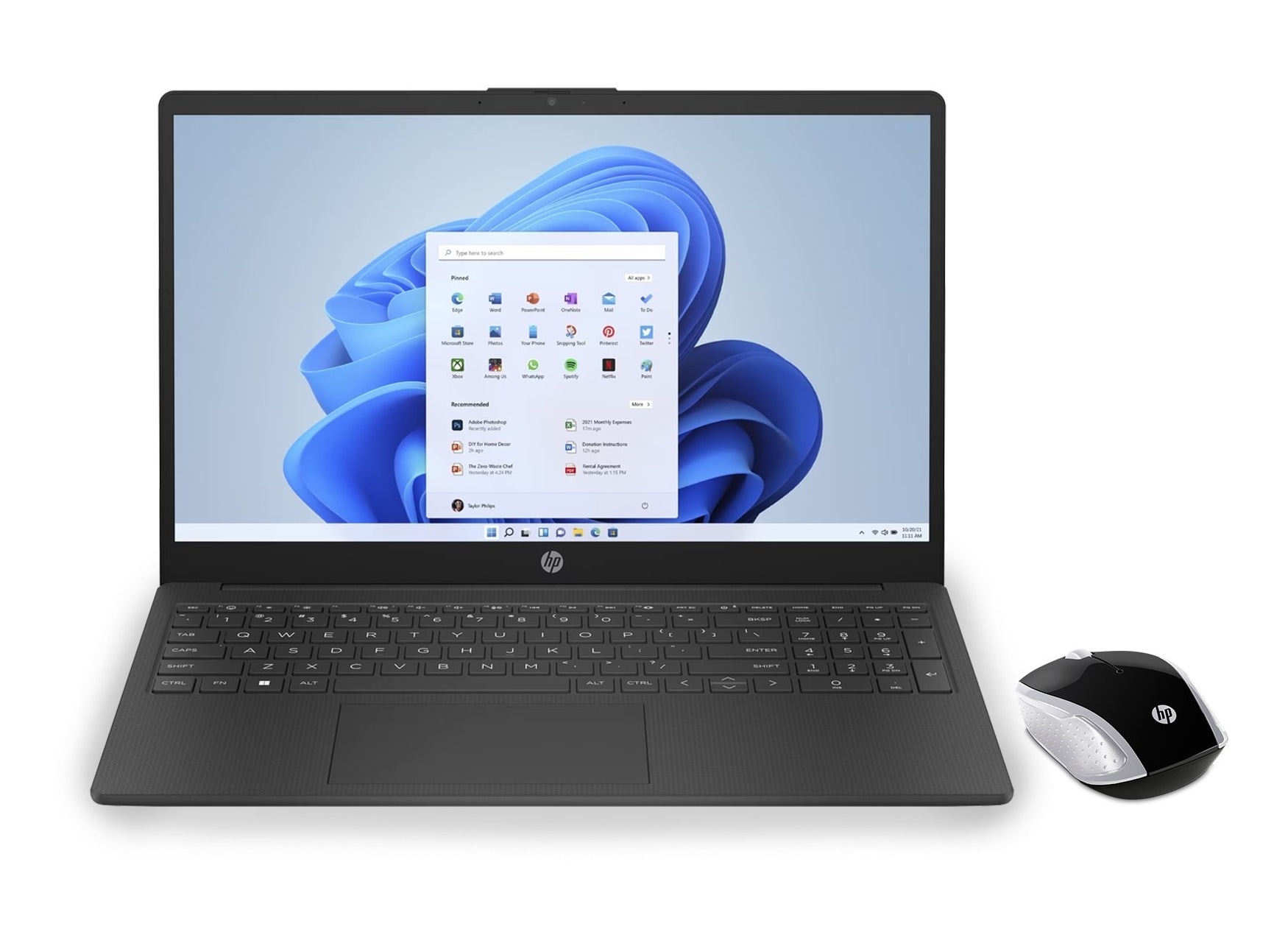 Image of HP 15-fc0004ca Laptop with Wireless Mouse