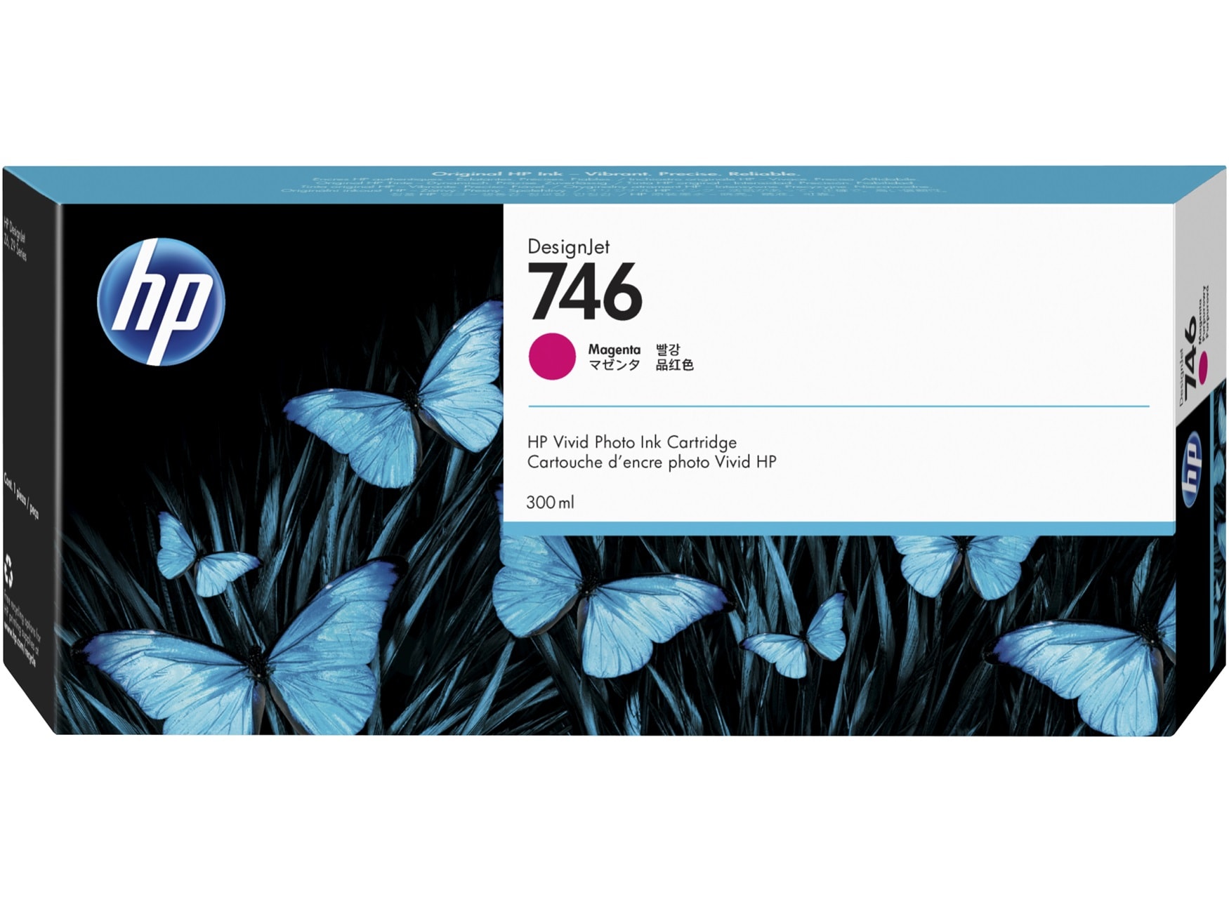 Image of HP 746 300-ml Magenta DesignJet Ink Cartridge