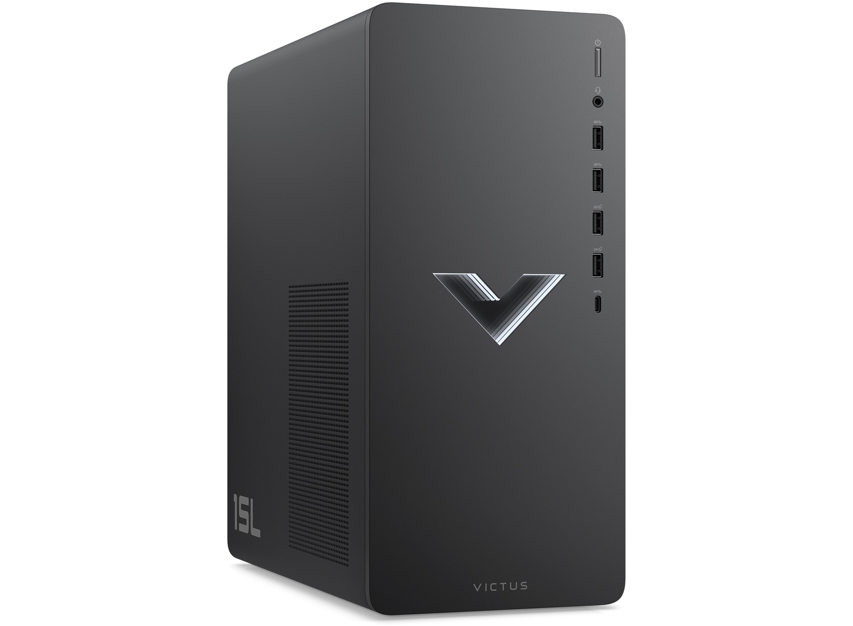 Image of Victus by HP 15L TG02-1009h Gaming Desktop with HyperX RGB Wired Keyboard and Pulsefire Mouse