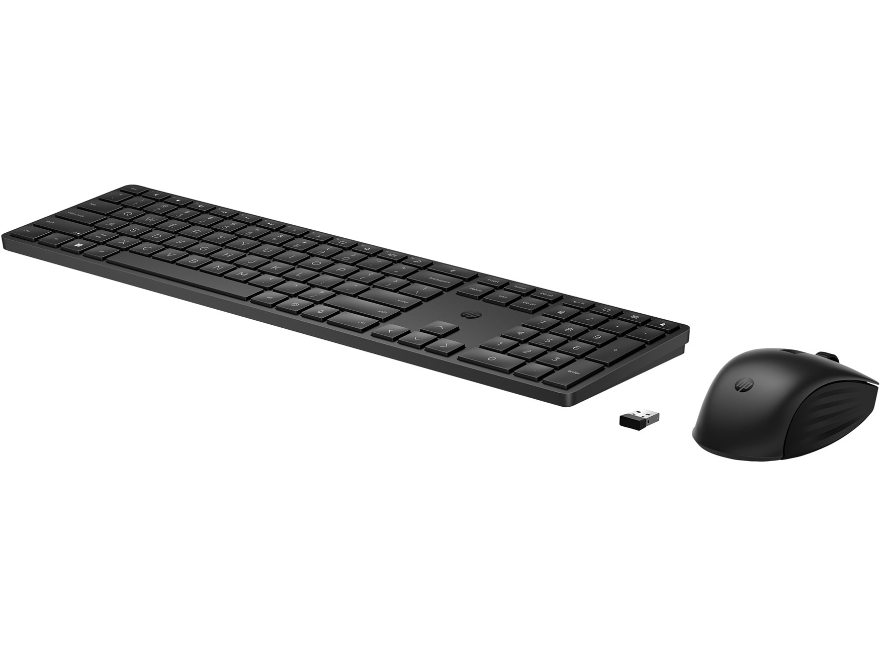 Kit Clavier et Souris sans Fil, HP 2,4 GHz, Ultra Mince avec Pavé