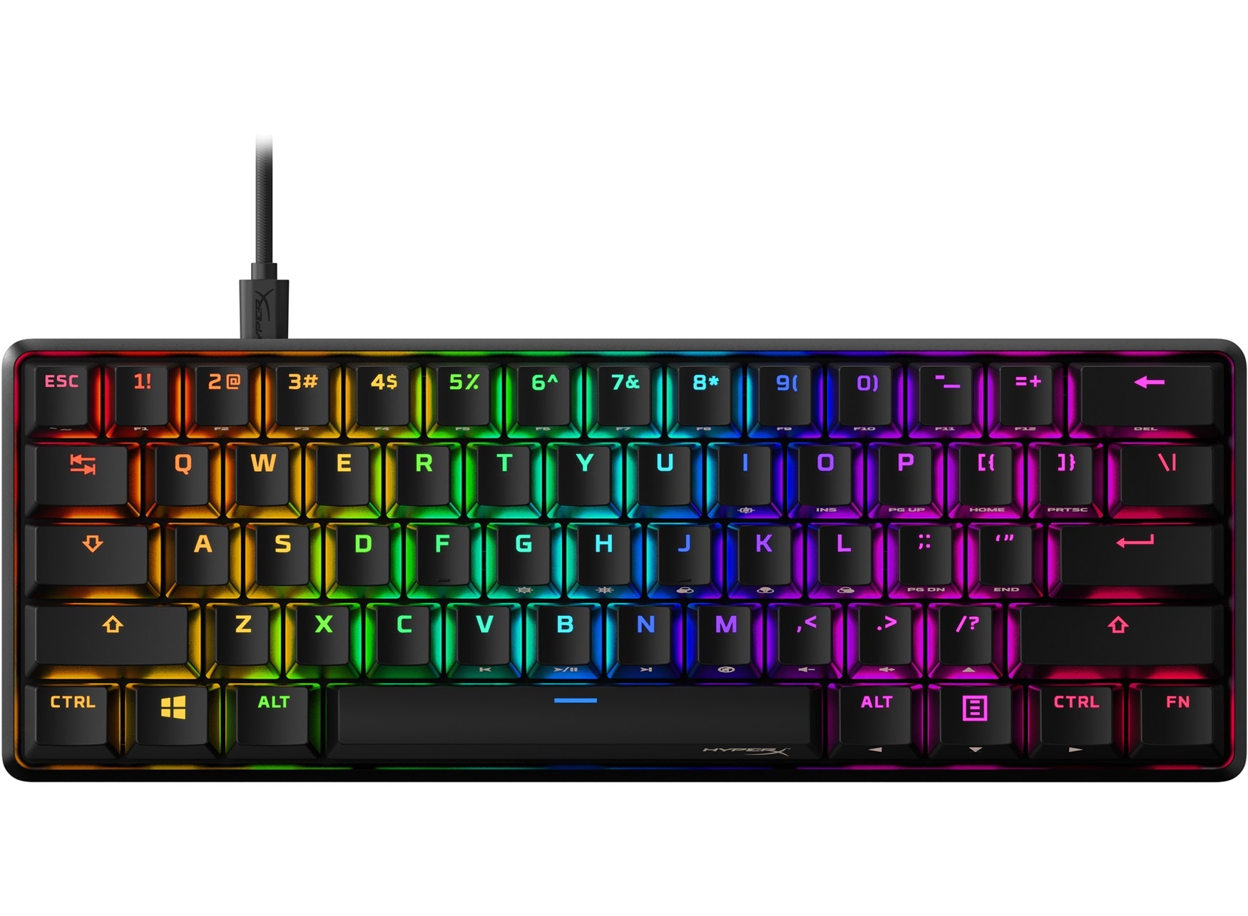 Image of HyperX 60 Alloy Origins AQU Gaming Keyboard