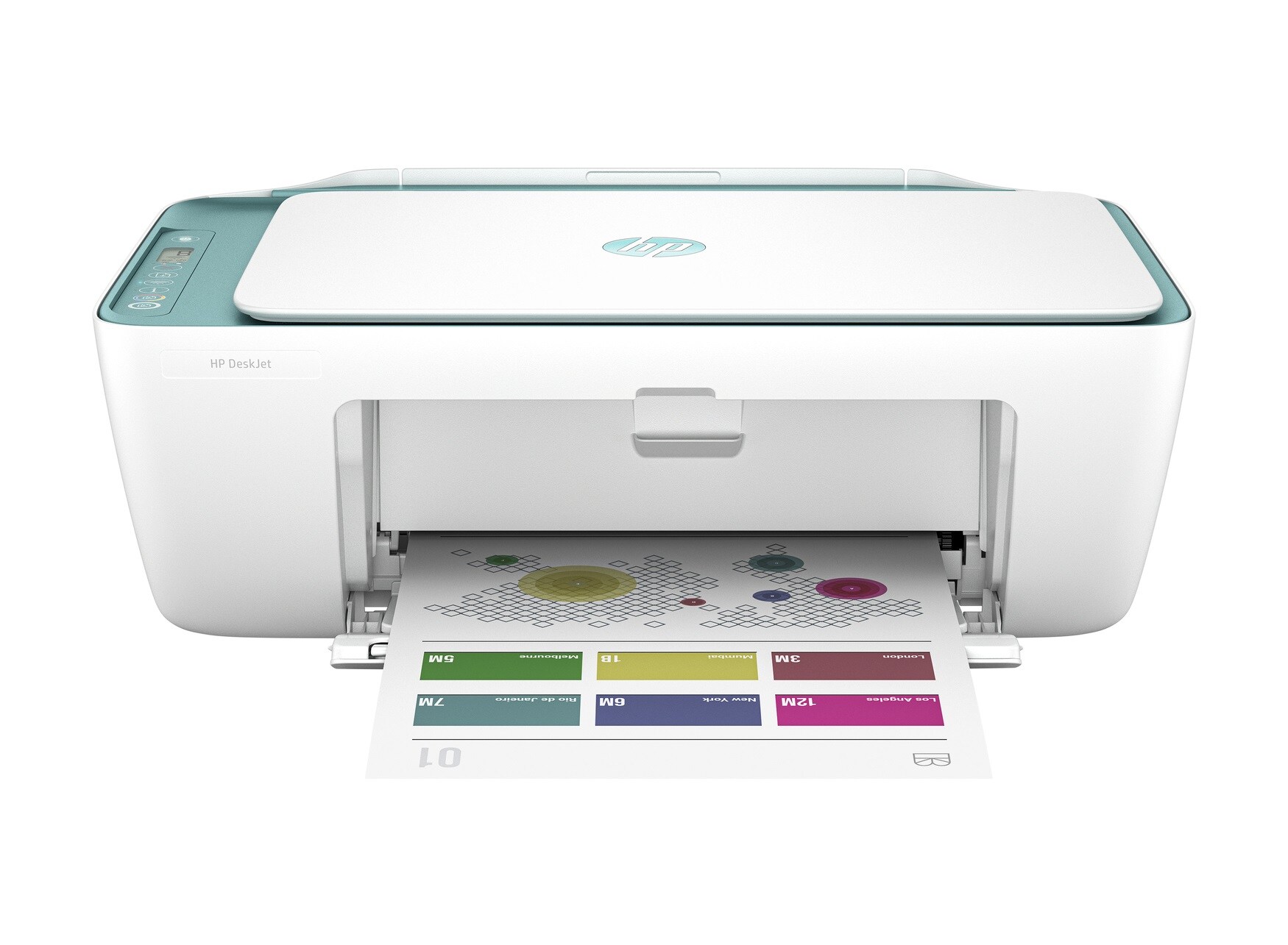 Image of HP DeskJet 2742e All-in-One Printer (Glacier) with Bonus 6 months of Ink with HP+