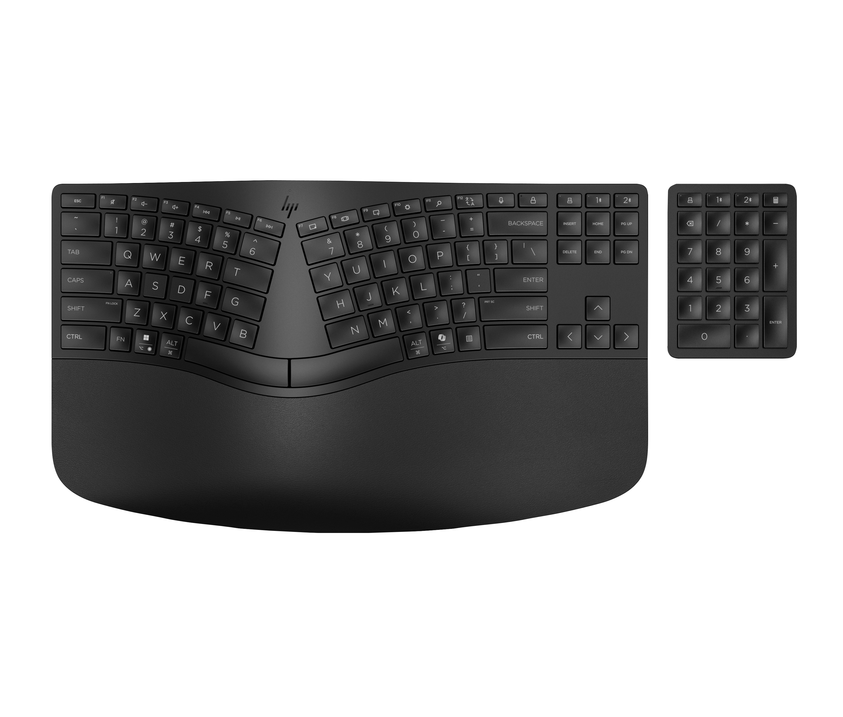 HP 960 Ergonomic Wireless Keyboard | 7E755AA#ABA | Top view closed