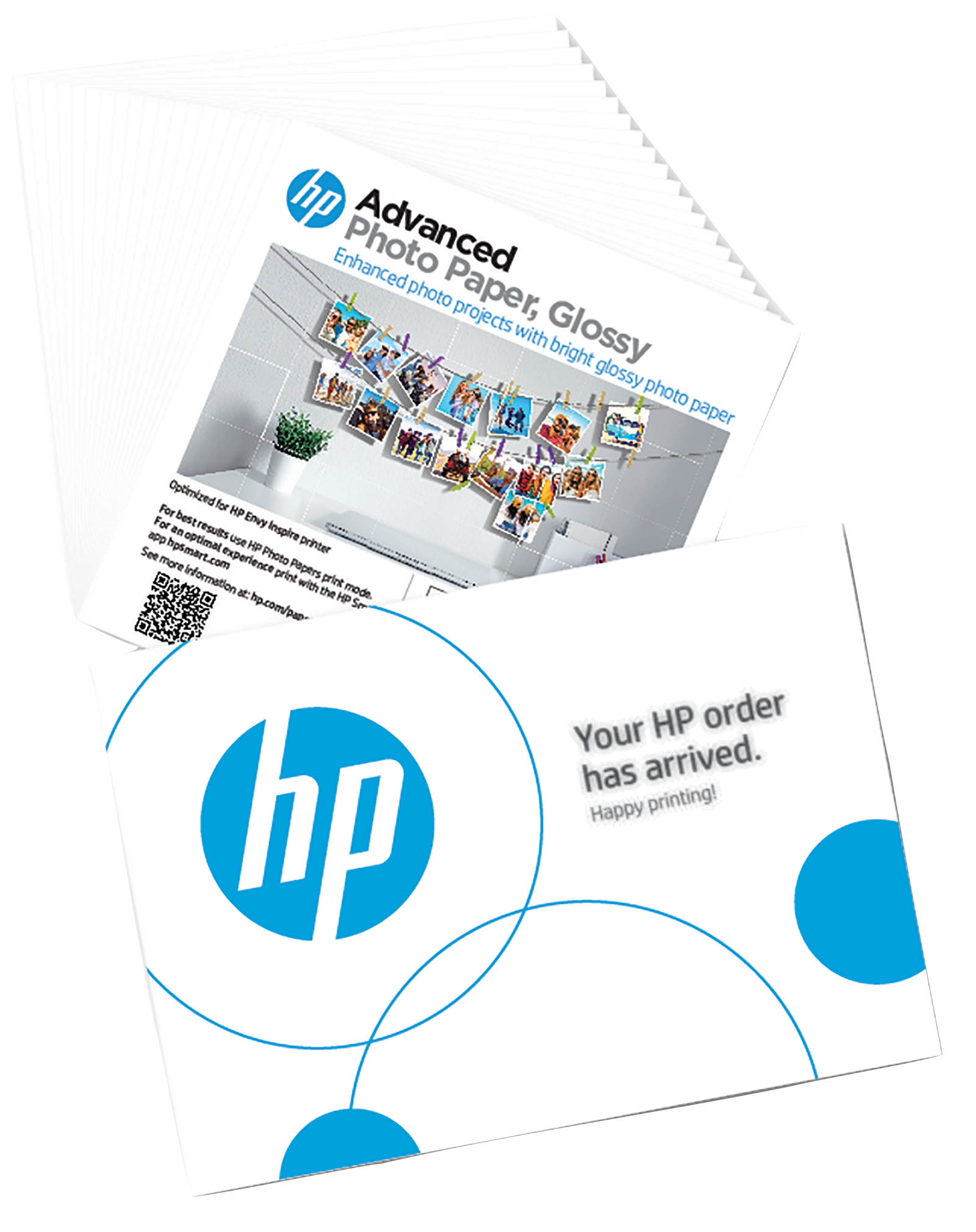 HP Advanced Glossy Photo Paper 20 Sheets 5 x 5 in | 49V50A# | Center facing