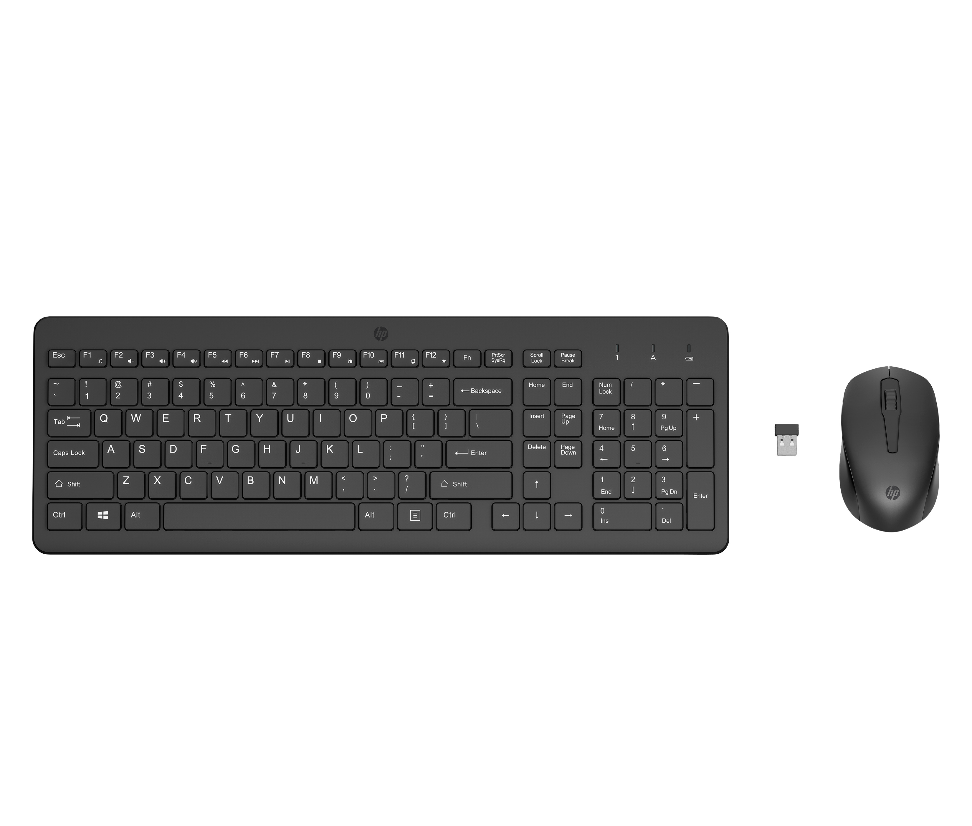 HP Combo clavier et souris sans fil 300 | 2V9E6AA#ABL | Top view open