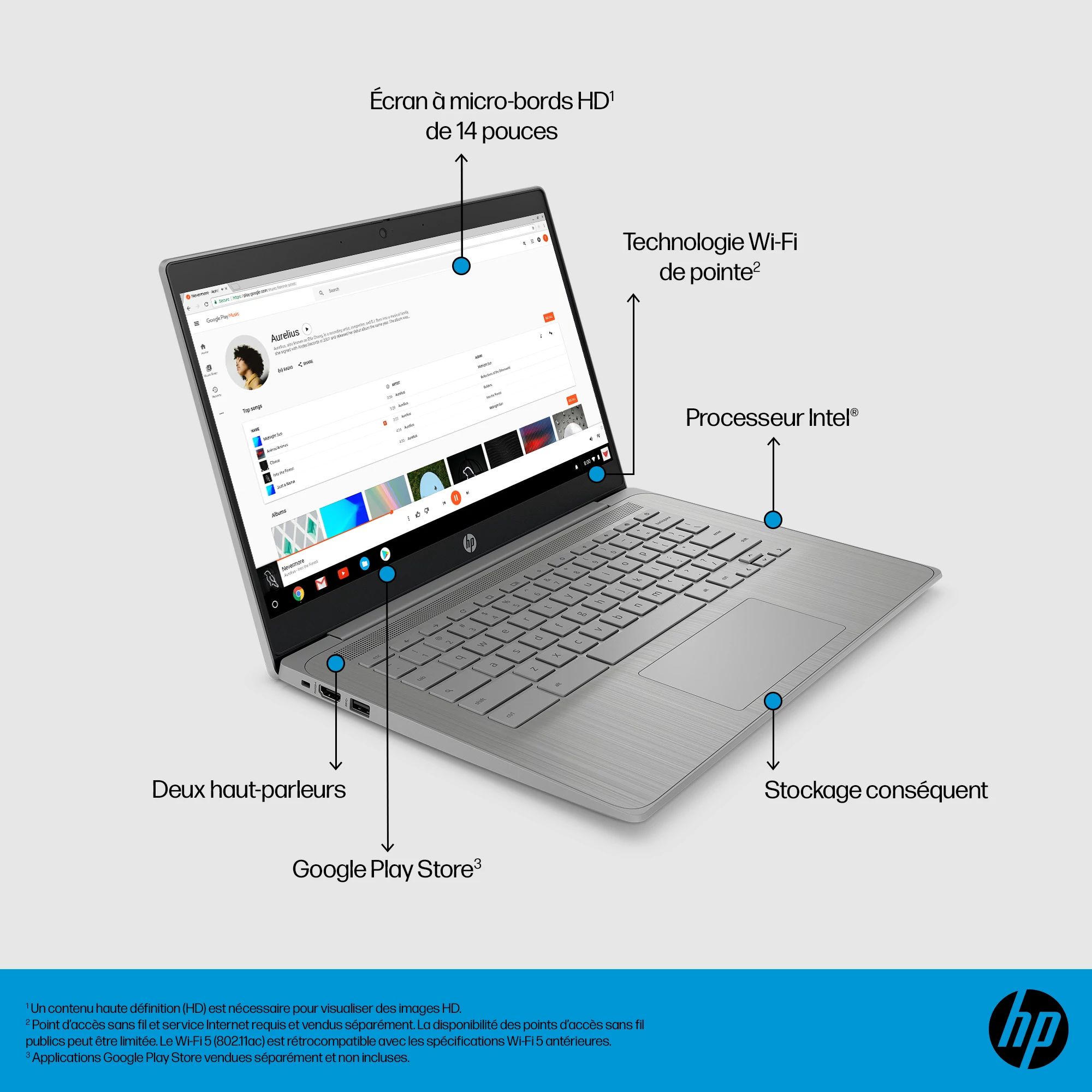 HP Chromebook 14a-ne1000ca | B89ZTUA#ABL | Ordinateur portable