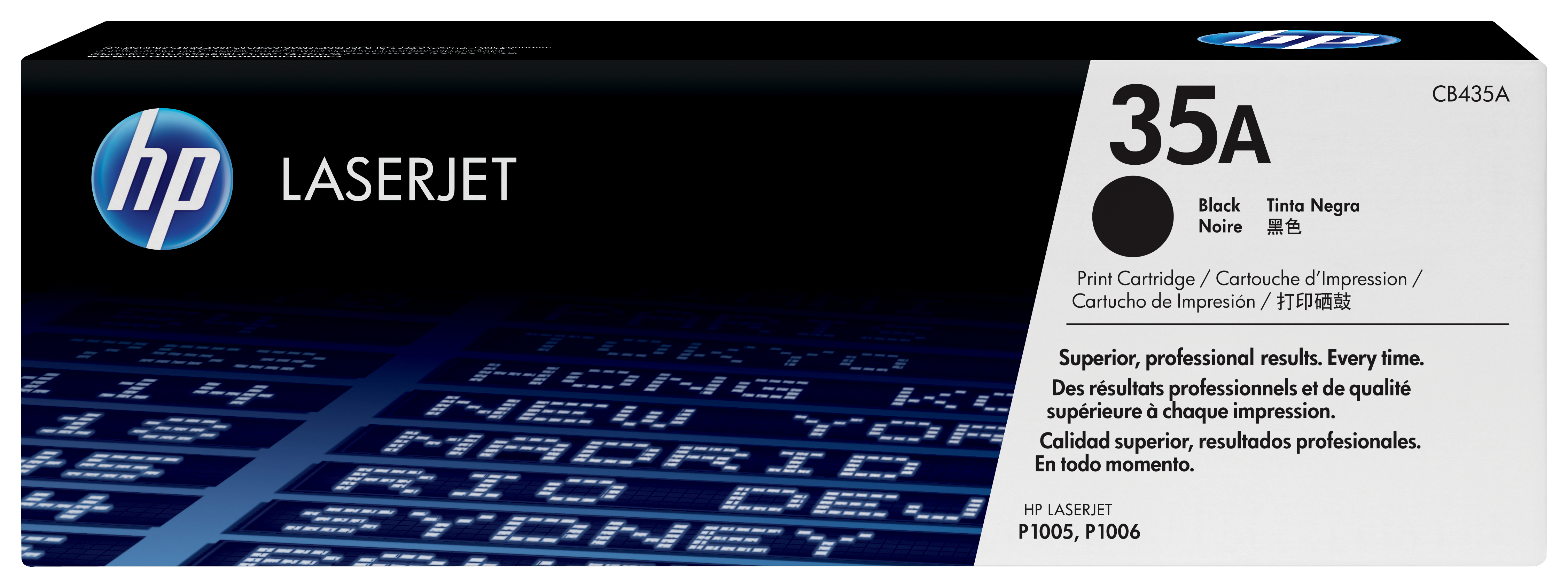 HP 35A Cartouche de toner laser noir originale | CB435A# | Center facing