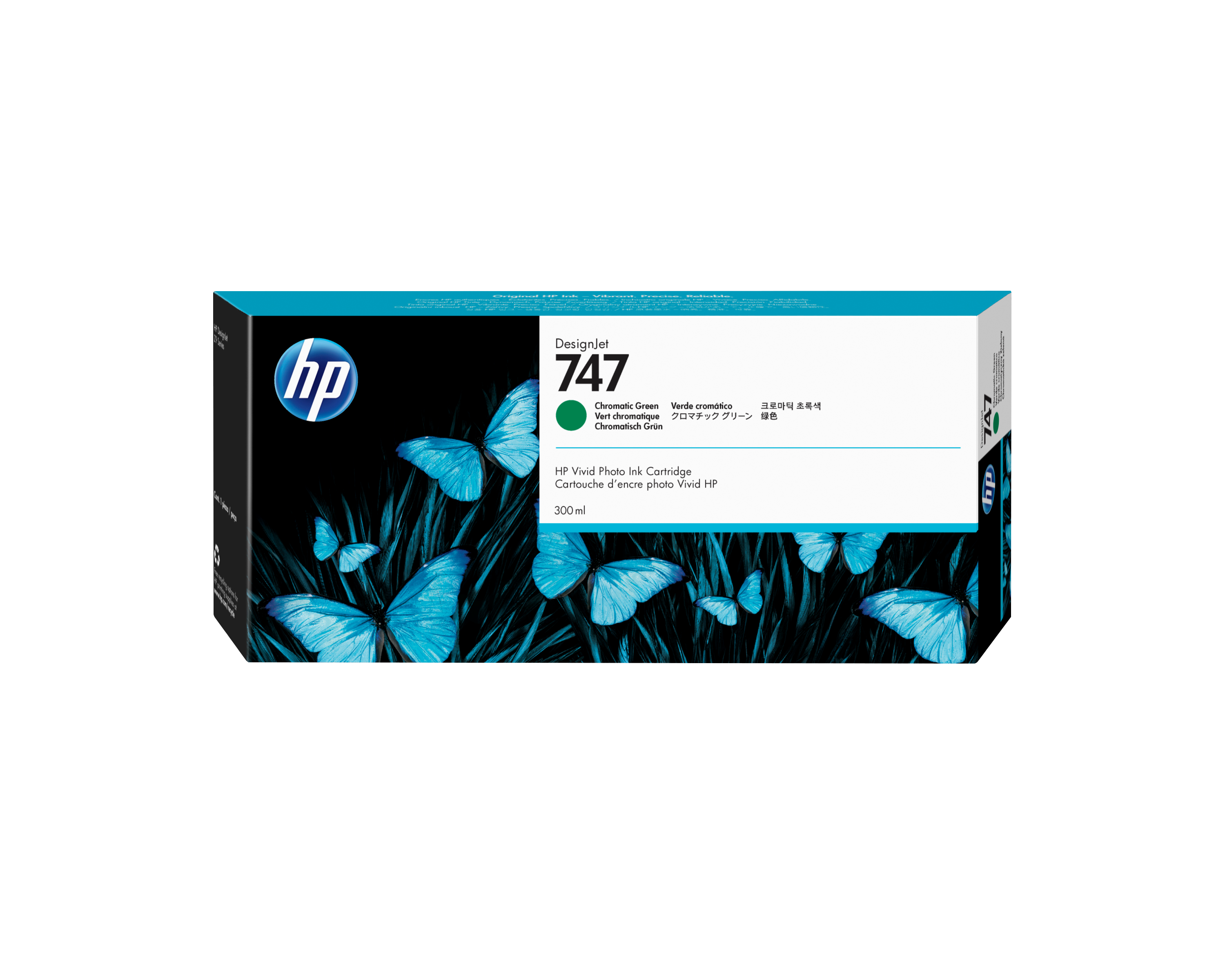 HP 747 Cartouche d’encre DesignJet vert chromatique 300 ml