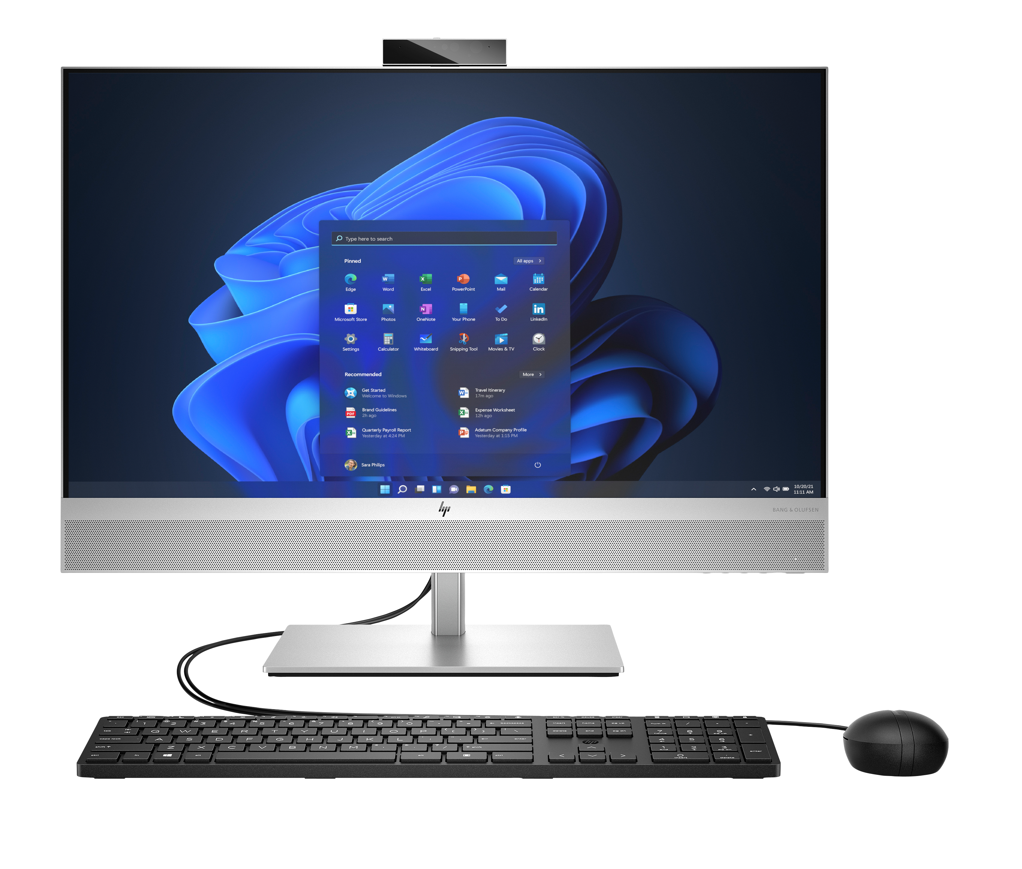 Ordinateur tout-en-un HP EliteOne 870 G9 Écran tactile | 99A59ET#UUZ | Center facing