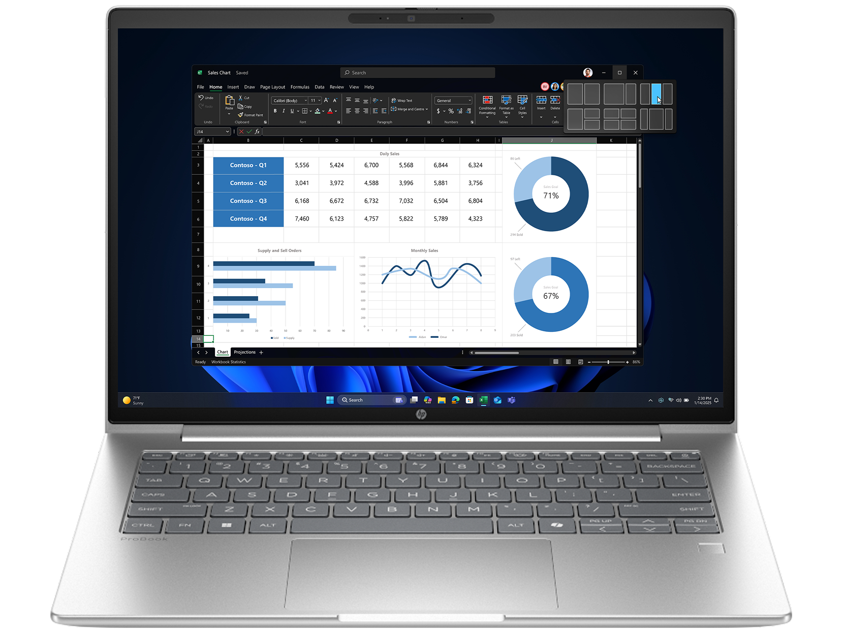 HP ProBook 4 G1i 14 inch Notebook AI PC | B9YR1ET#UUZ | Notebook