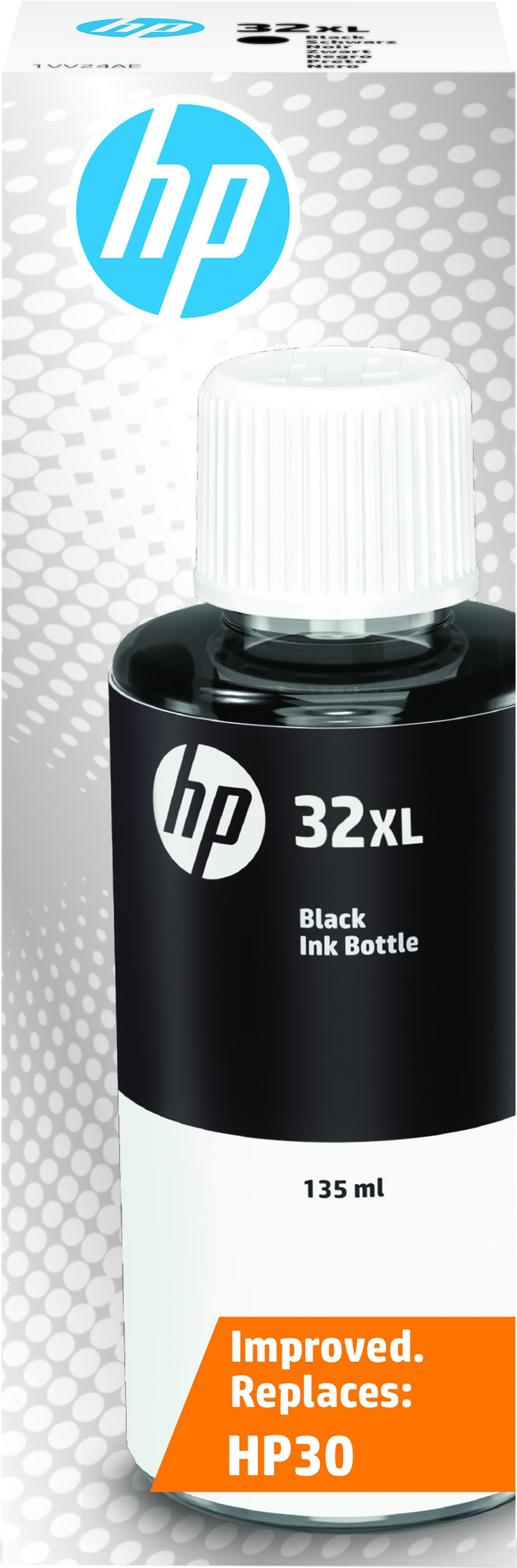 HP 32XL bouteille d'encre noire authentique 135 ml | 1VV24AE# | Center facing