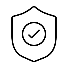 Icône de badge avec coche