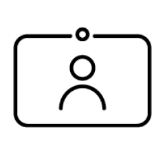 ikon layar dengan orang