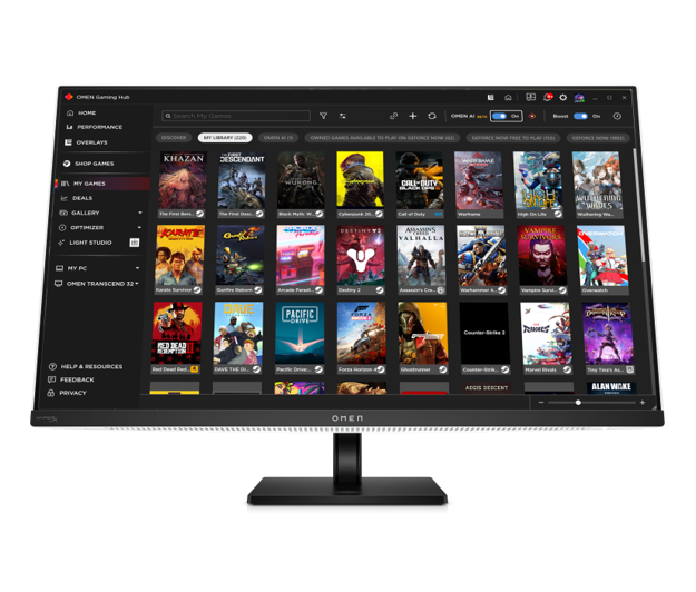 OMEN GAMING HUB: MY GAMES​