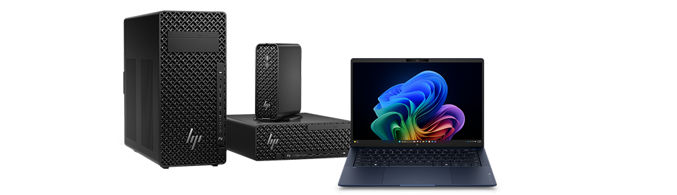 HP desktop, laptop and accessories.