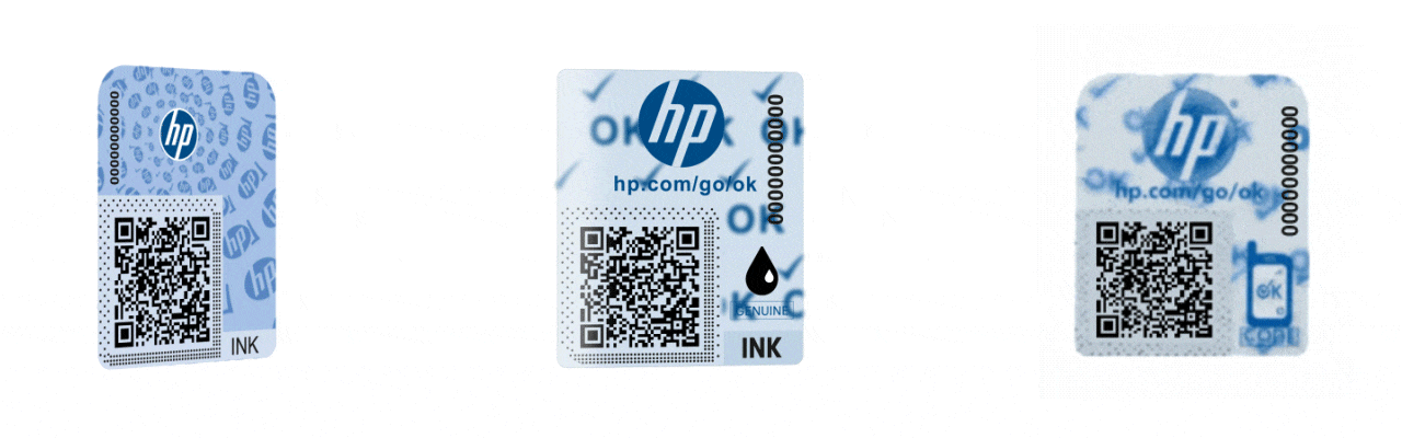 HP INK Security labels