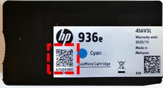 HP 936e, 937e, 938e (Cyan, Magenta, Yellow inks)