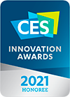 Logo for æresmottaker av CES innovation award 2021.