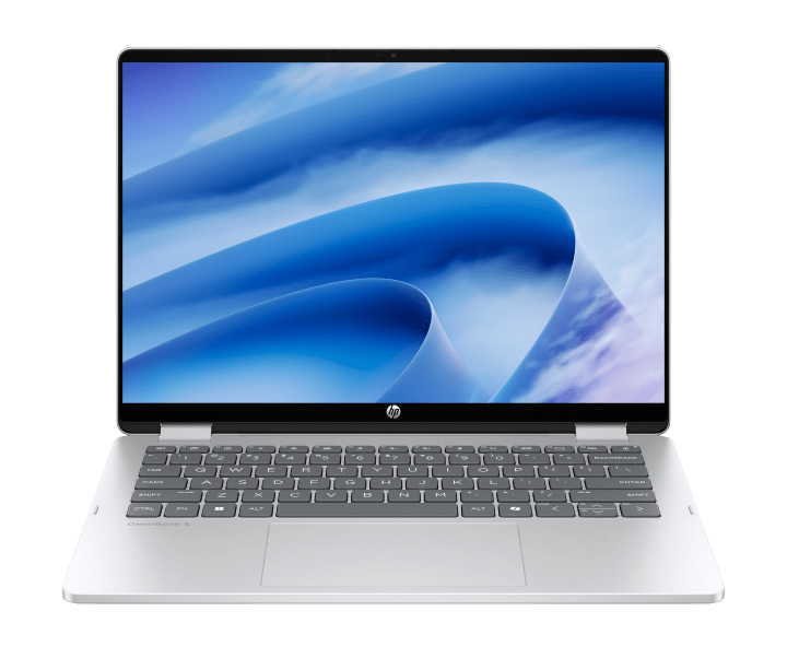 Un equipo HP abierto mostrando una pantalla con el menú del sistema operativo Windows 11