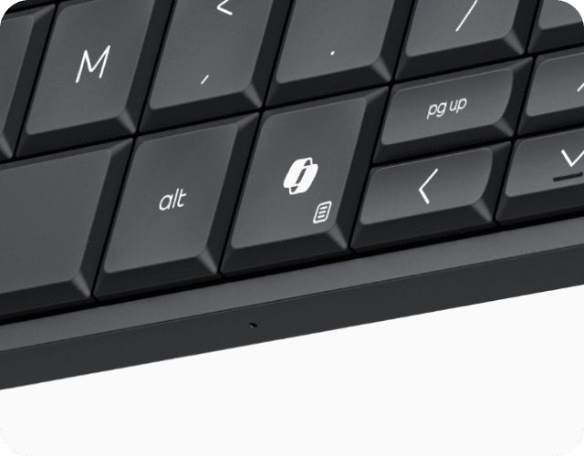 Close up of CoPilot key on keyboard