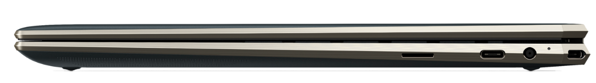 Side view HP Spectre x360, showing available ports